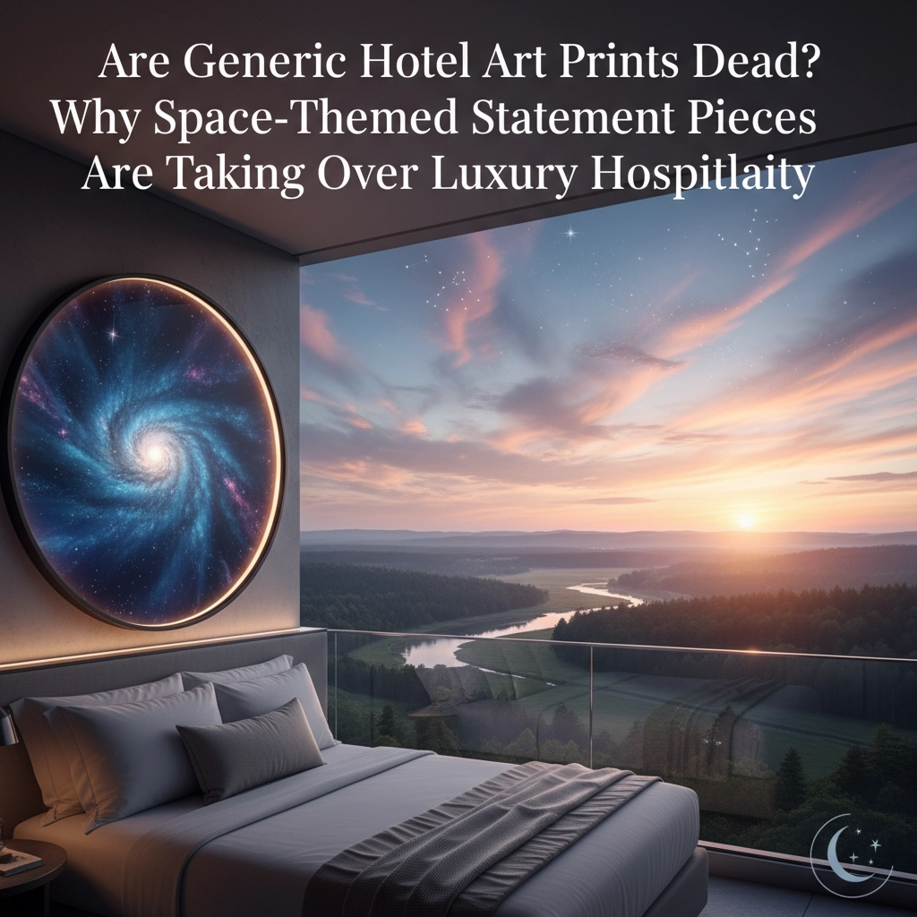 Are Generic Hotel Art Prints Dead? Why Space-Themed Statement Pieces Are Taking Over Luxury Hospitality