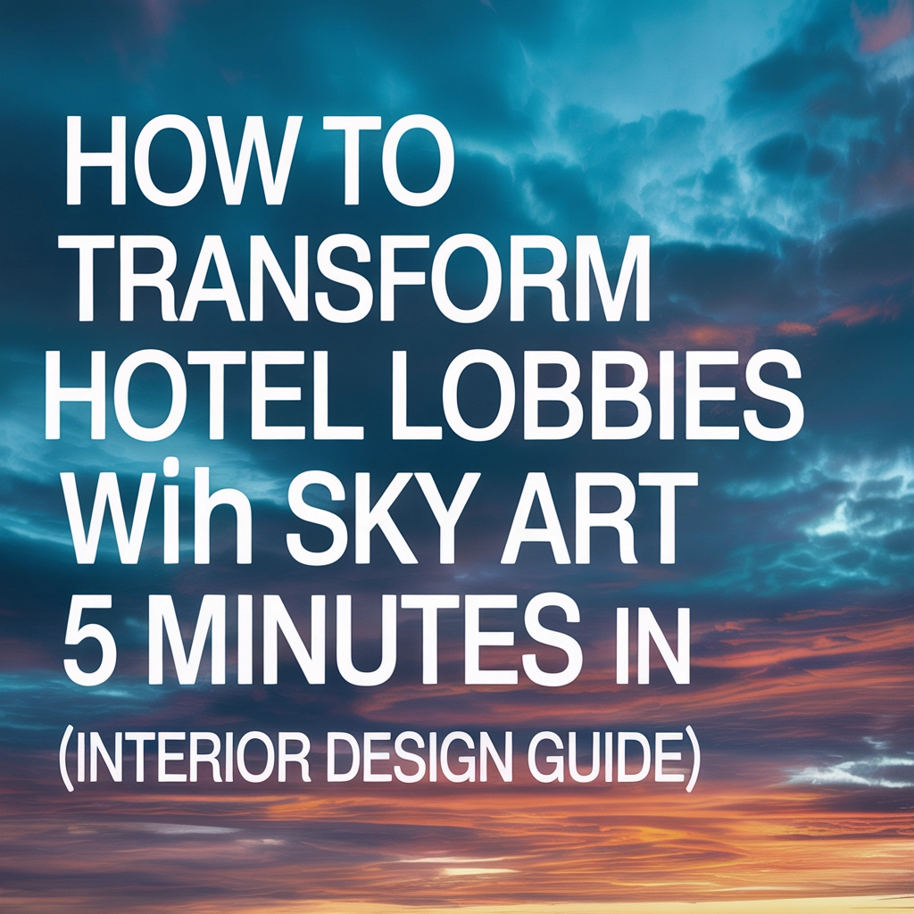 How to Transform Hotel Lobbies with Sky Art in 5 Minutes (Interior Design Guide)