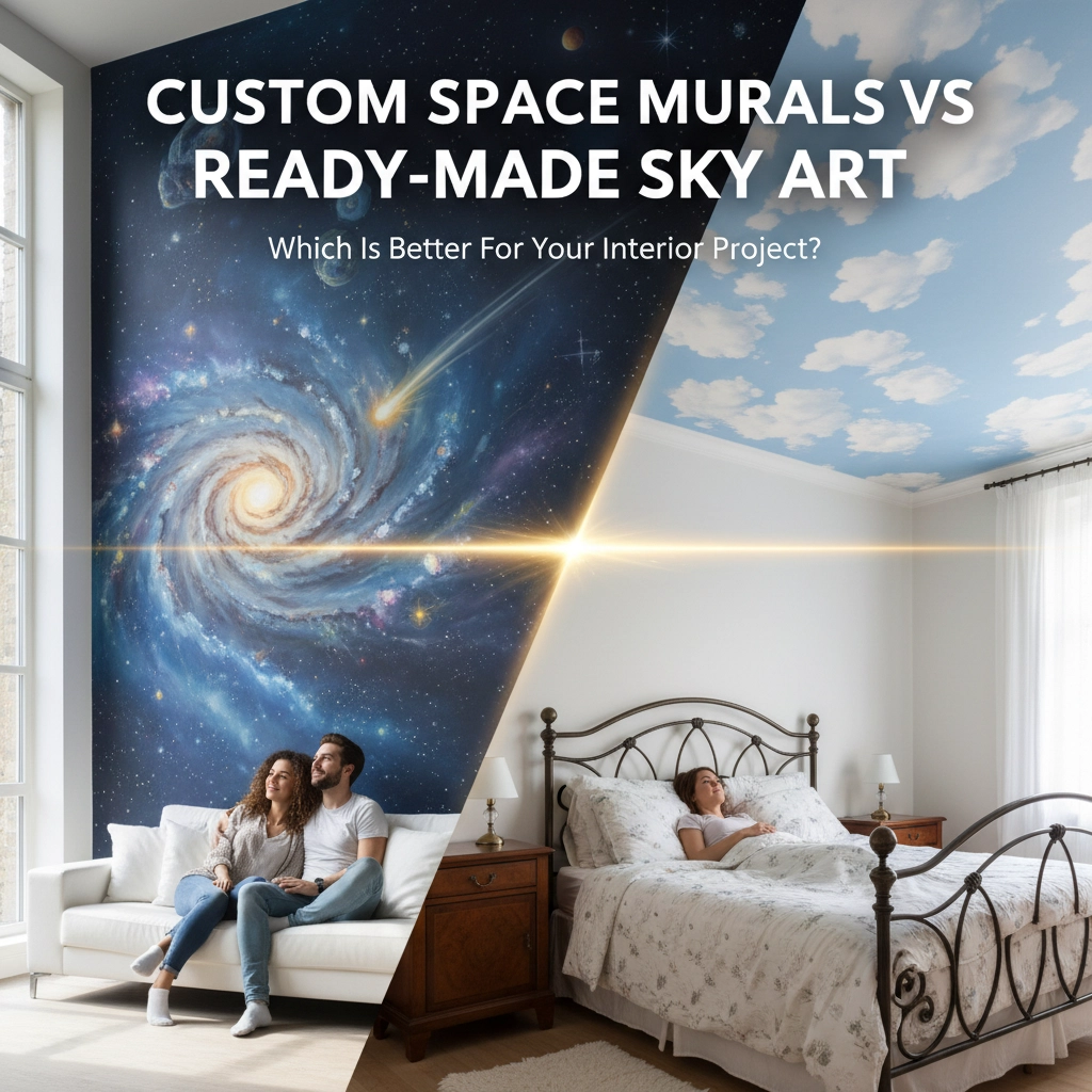 Custom Space Murals Vs Ready-Made Sky Art: Which Is Better For Your Interior Project?
